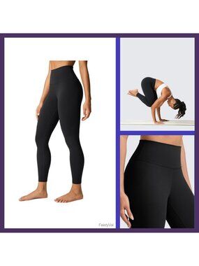 Butterlift High Waisted Workout Leggings 25" 7/8 Squat Proof Yoga Pants